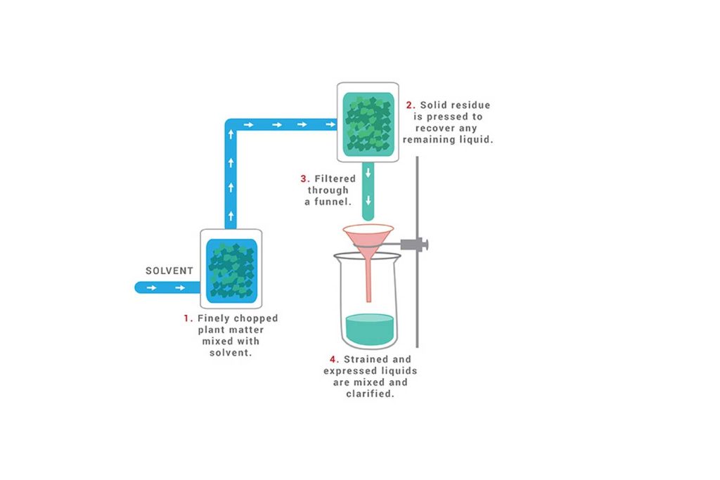 The process of extracting essential oils by maceration